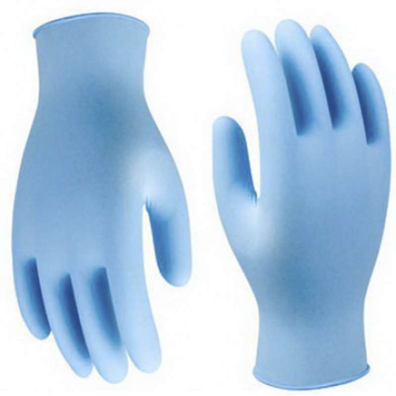 ESD-Safe Textured 4mil Blue Nitrile Gloves, 9" Long, Medium, 100 per Dispenser Box